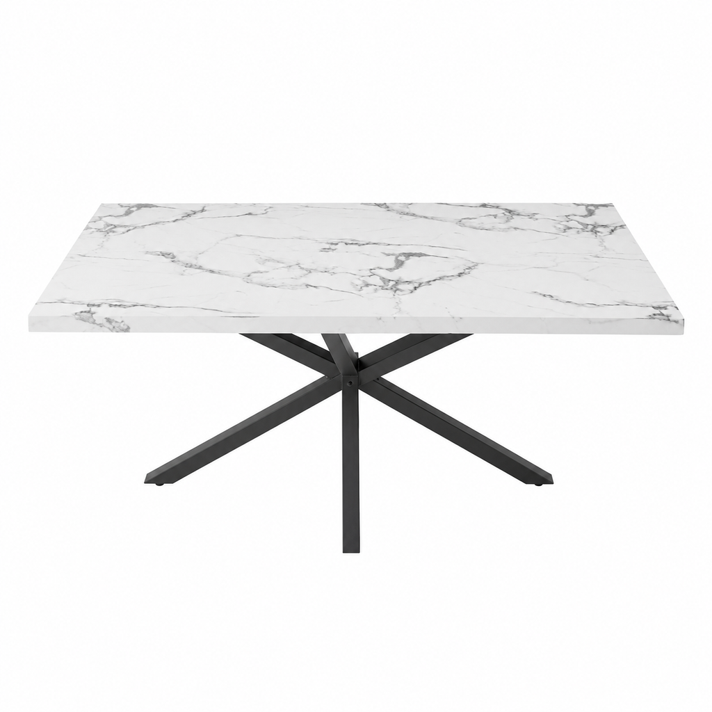 Table à Manger Rectangulaire | Pied Central 140 cm