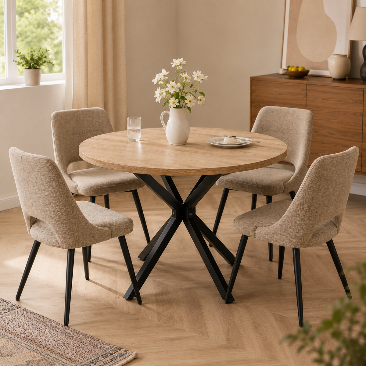 Table à Manger Ronde | Pied Central 100 cm