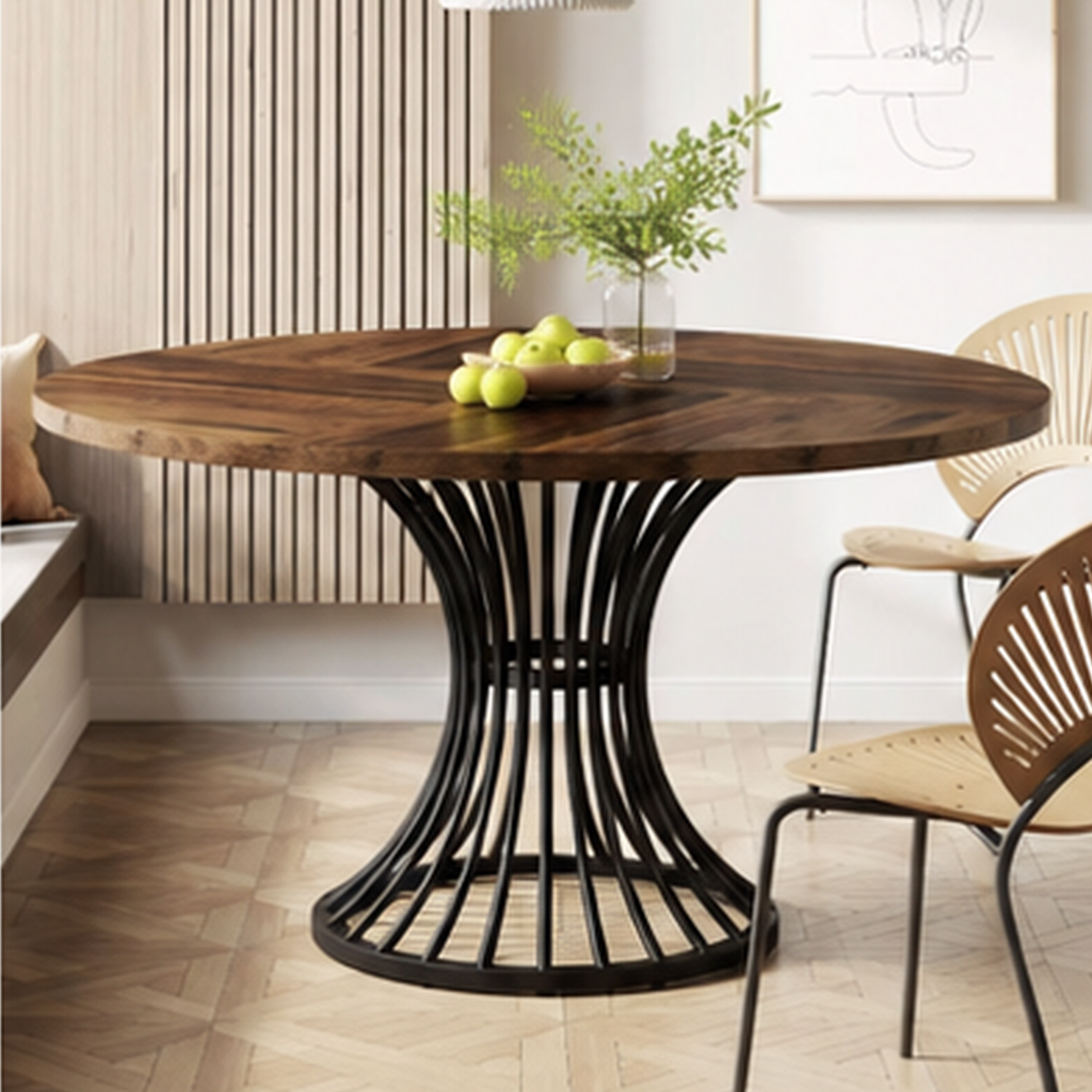Table à Manger Ronde | Pied Central 120 cm